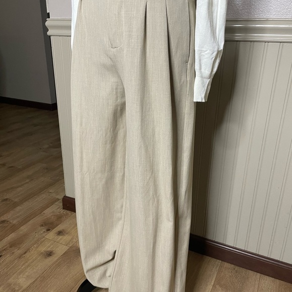 Nine West Tan Wide-Leg Pants - Picture 5 of 11